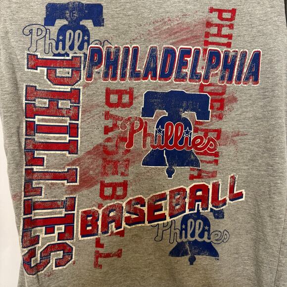 Philadelphia Phillies Team Athletics Women’s XXL Gray T-Shirt Liberty Bell MLB - Picture 3 of 7
